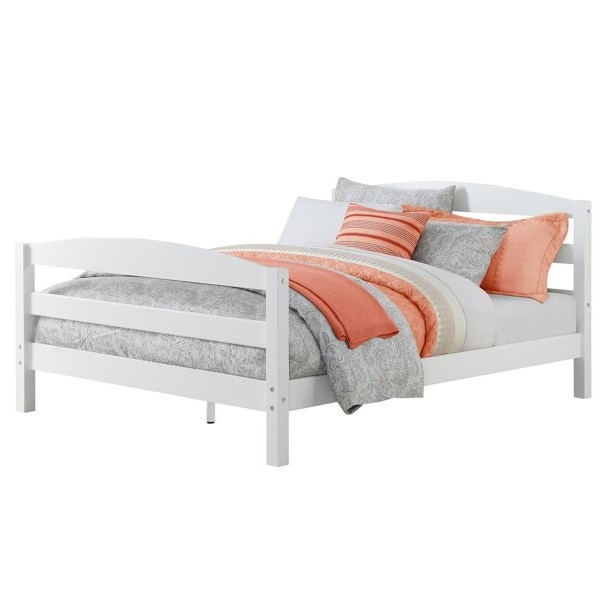 FaFurn - Minimalist Full Size Platform Bed Frame in White