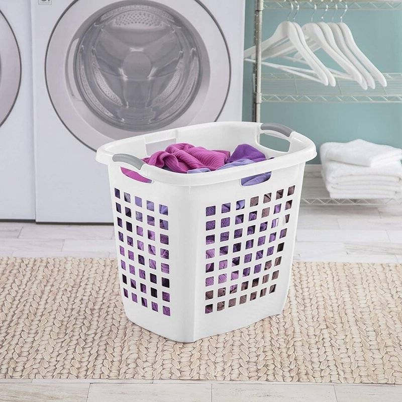 FaFurn - Set of 4 Laundry Hamper Basket in Plastic