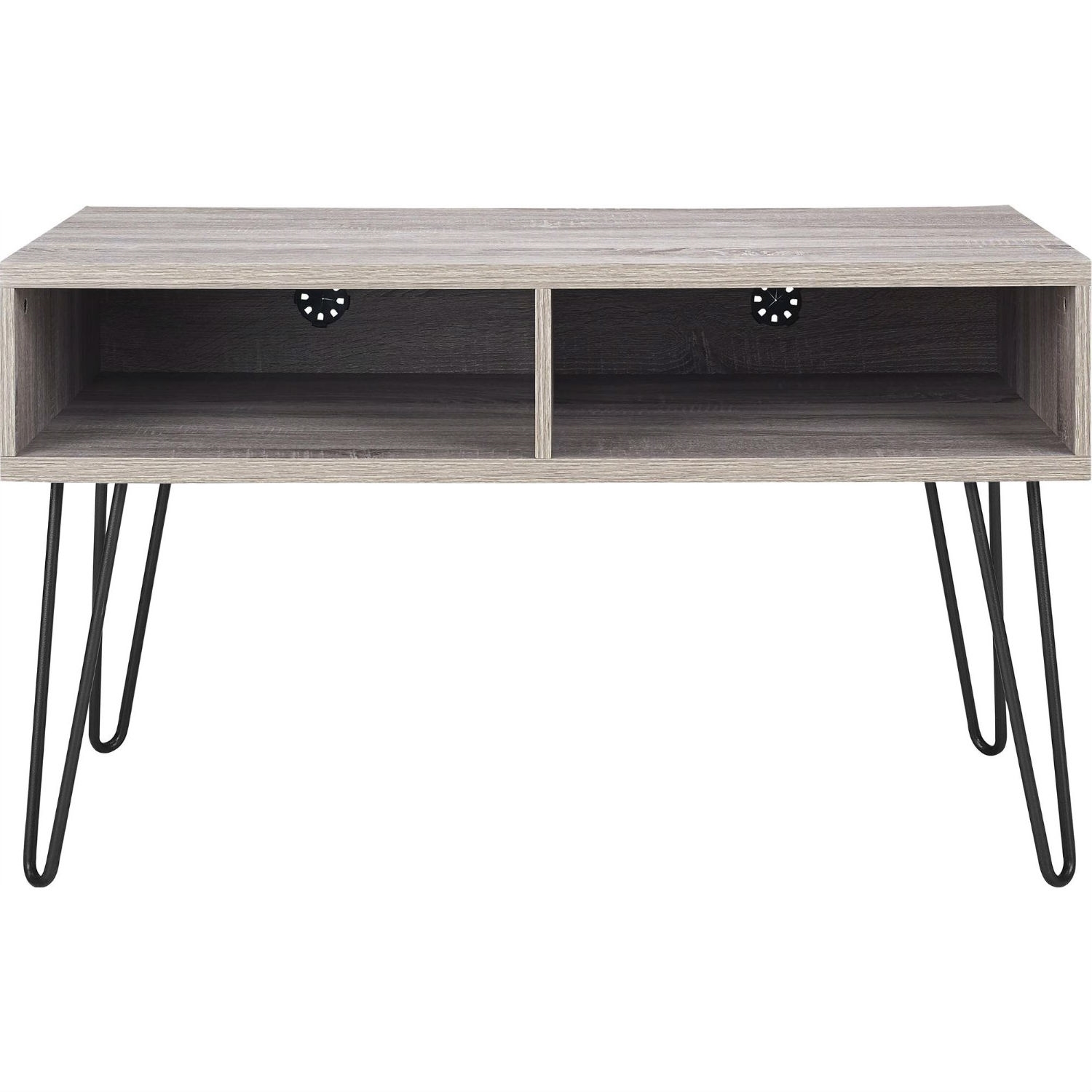 FaFurn - Modern TV Stand with Metal Legs in Wood