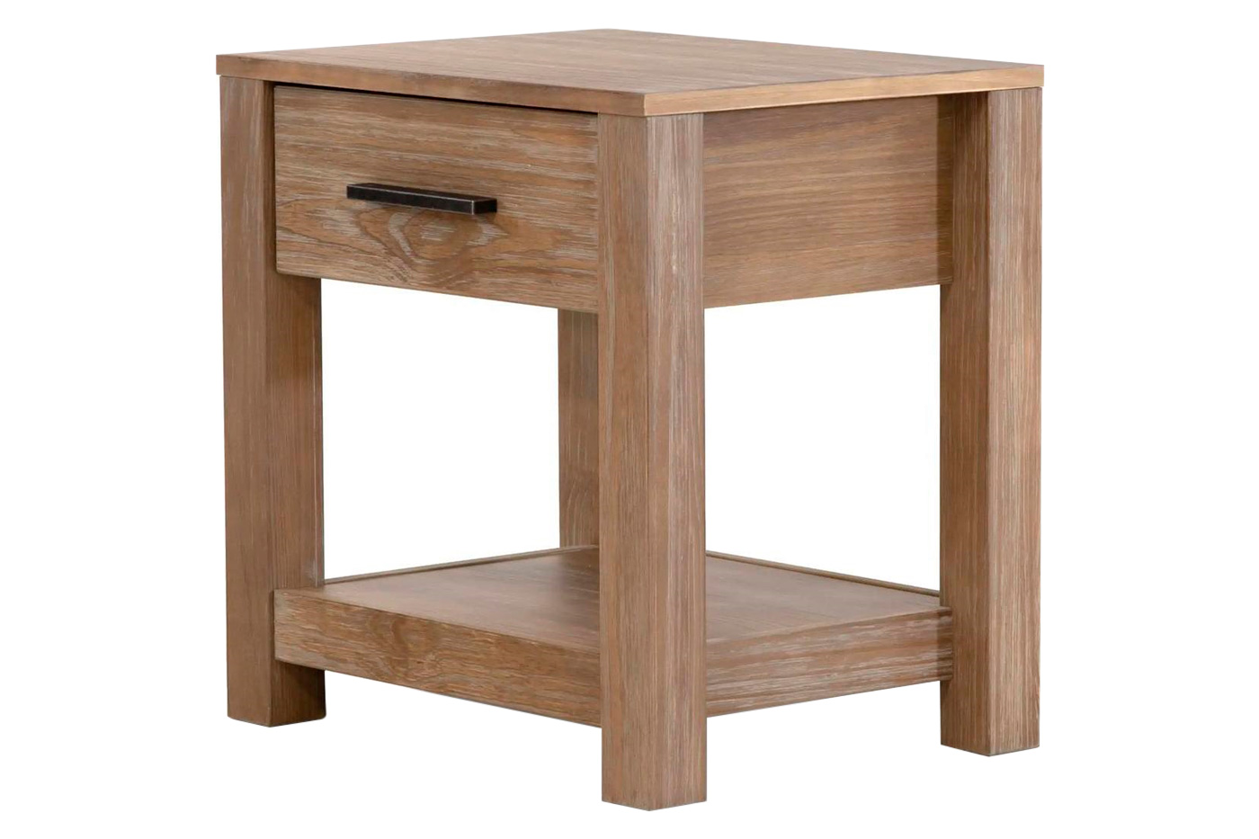 FaFurn™ Farmhouse Traditional Rustic End Table - Pine, Wood