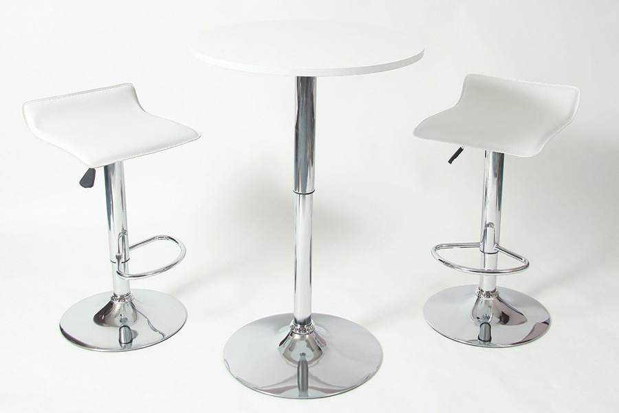 FaFurn - Modern Air-Lift Adjustable Bar Stools (Set of 2)