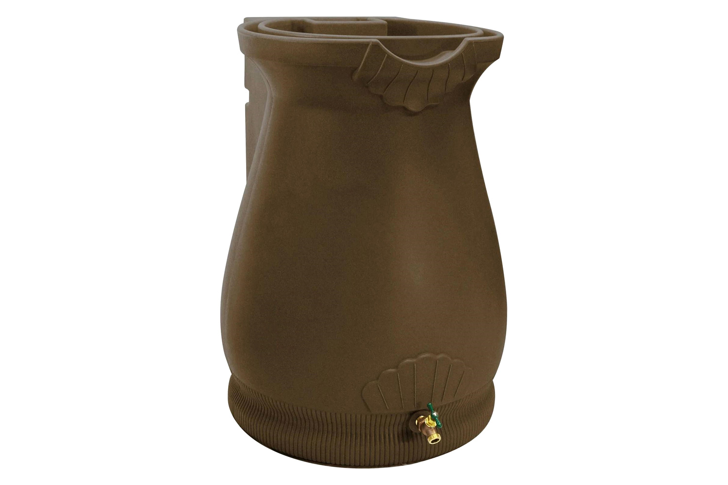 FaFurn - 65 Gallon Plastic Urn Rain Barrel with Planter Top