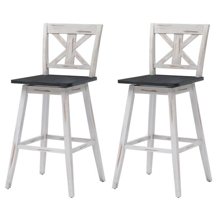 FaFurn - Set of 2 Modern Swivel Barstool