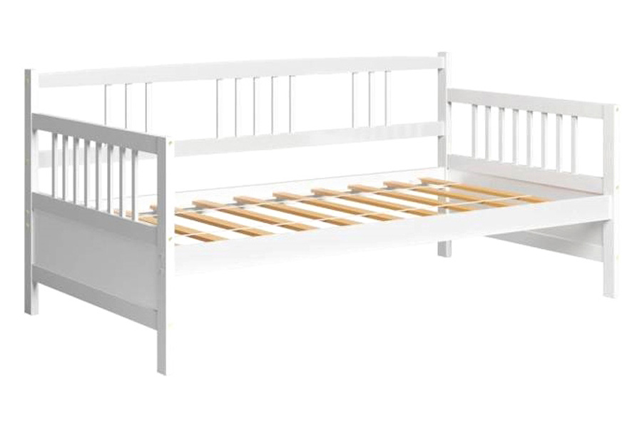 FaFurn Twin Size 2-In-1 Wood Daybed Frame Sofa Bed - White