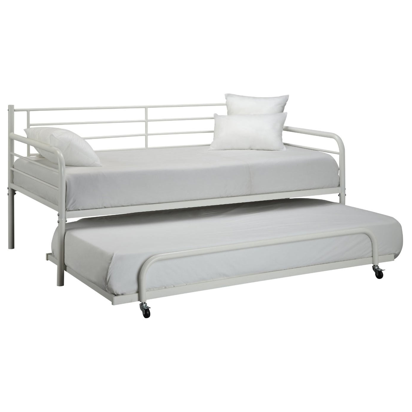 FaFurn - Twin Size Bed Frame in White, Metal