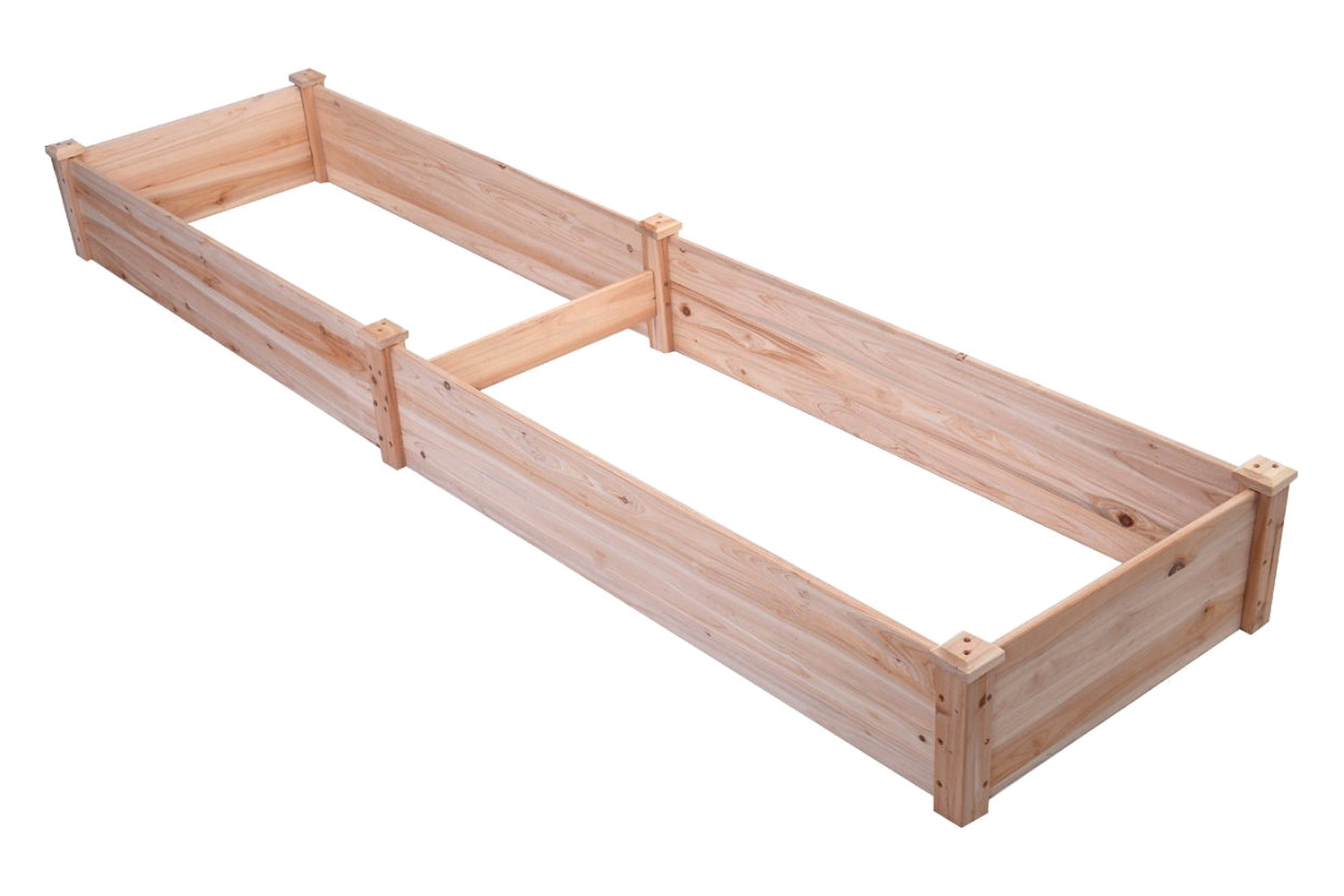 FaFurn - Solid Cedar Wood 8 Ft X 2 Ft Raised Garden Bed Planter