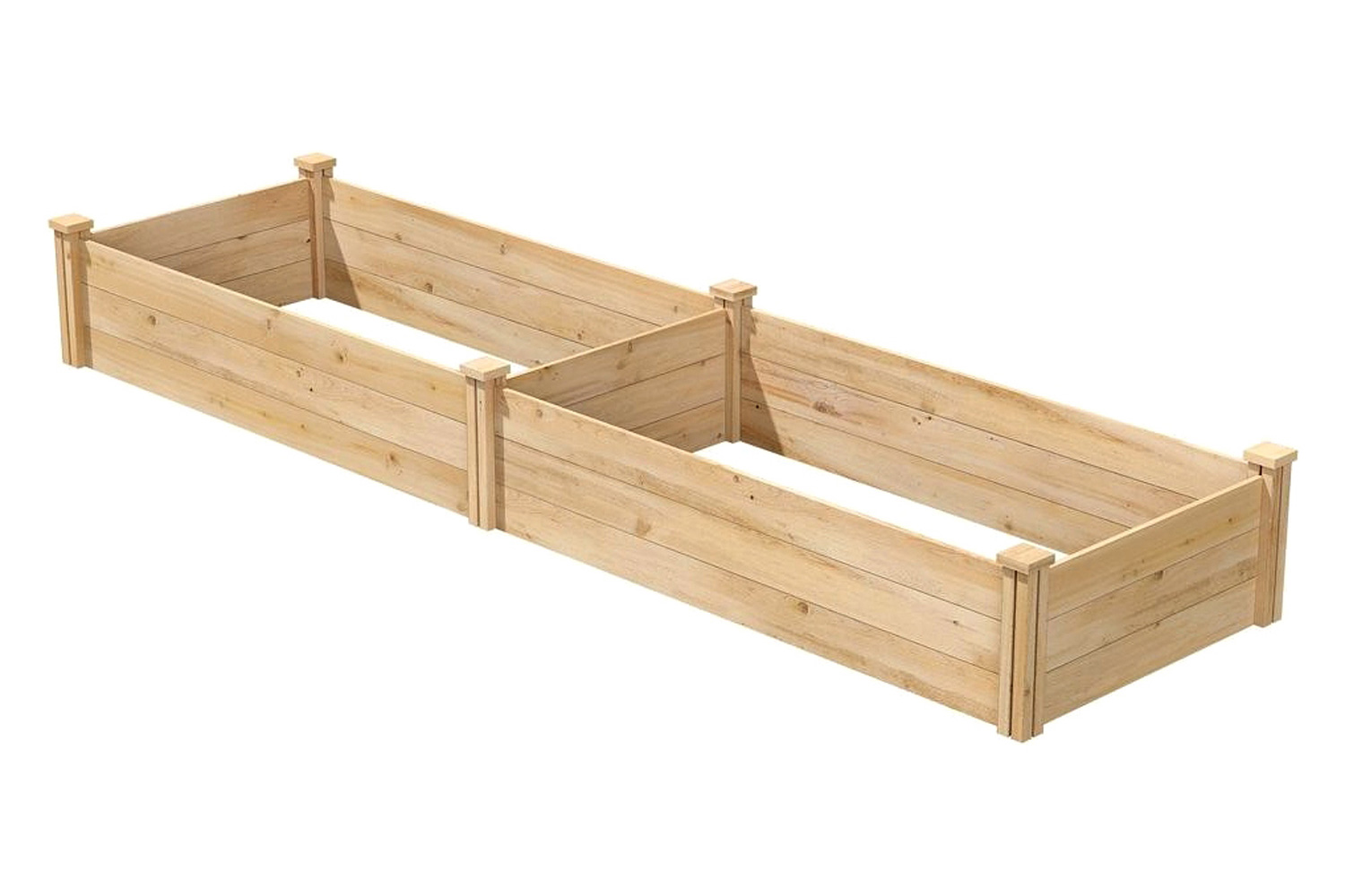 FaFurn 2 Ft X 8 Ft Wood Raised Garden Bed - Short