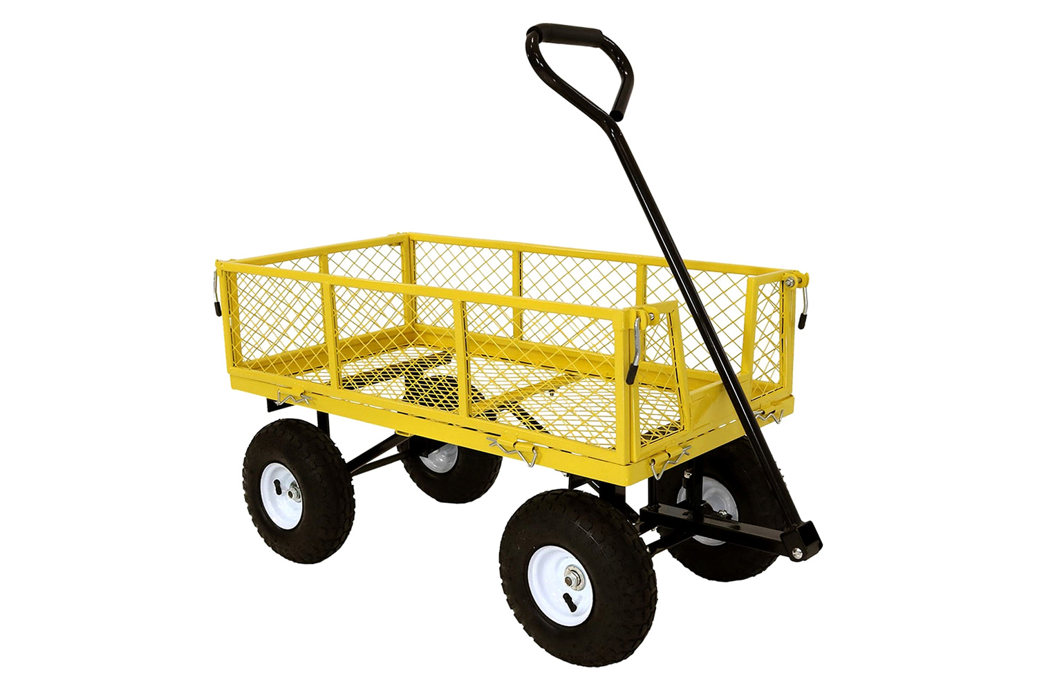 FaFurn - Heavy Duty Steel Garden Utility Cart Wagon with Removable Sides