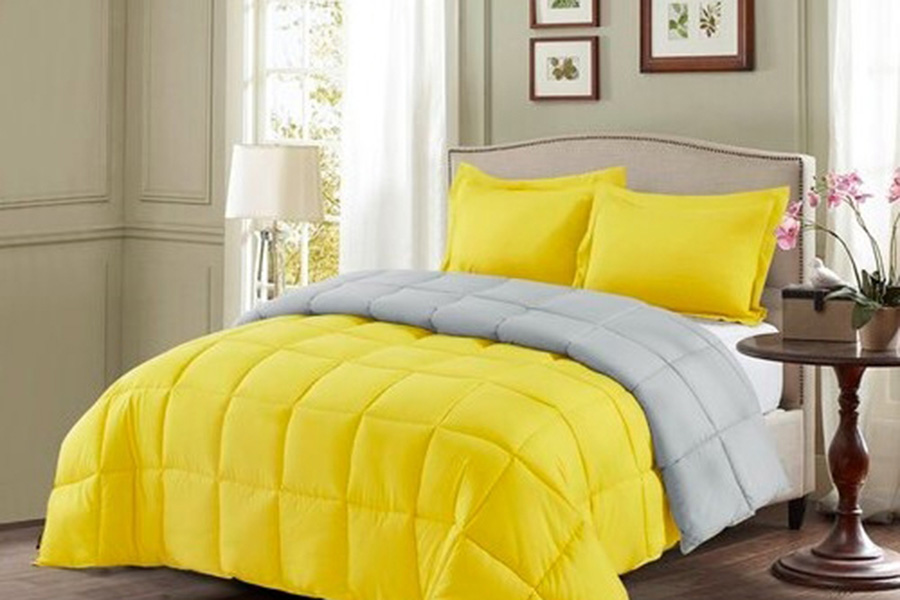 FaFurn - Traditional Microfiber Reversible 3 Piece Comforter Set