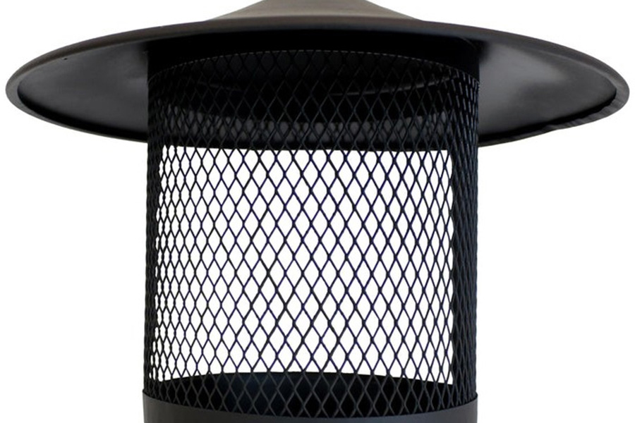 FaFurn - Black Steel Chimenea Wood Burning Fire Pit