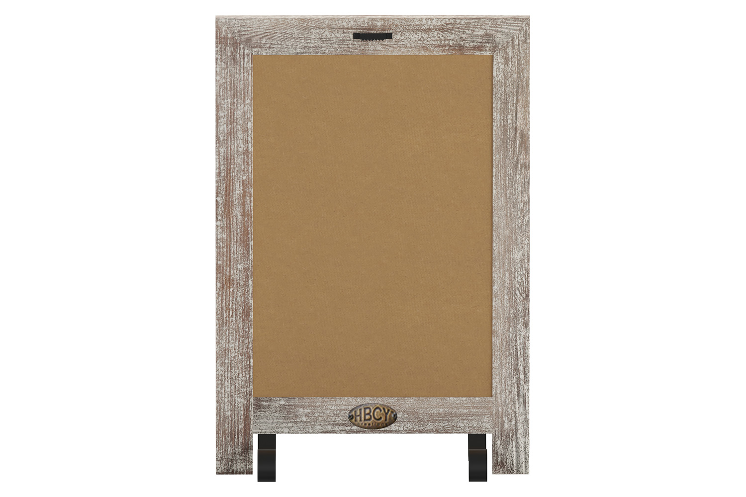 BLNK Canterbury Weathered Tabletop Magnetic Chalkboards with Metal Scrolled Legs Set of 10 - 9.5"W x 14"H