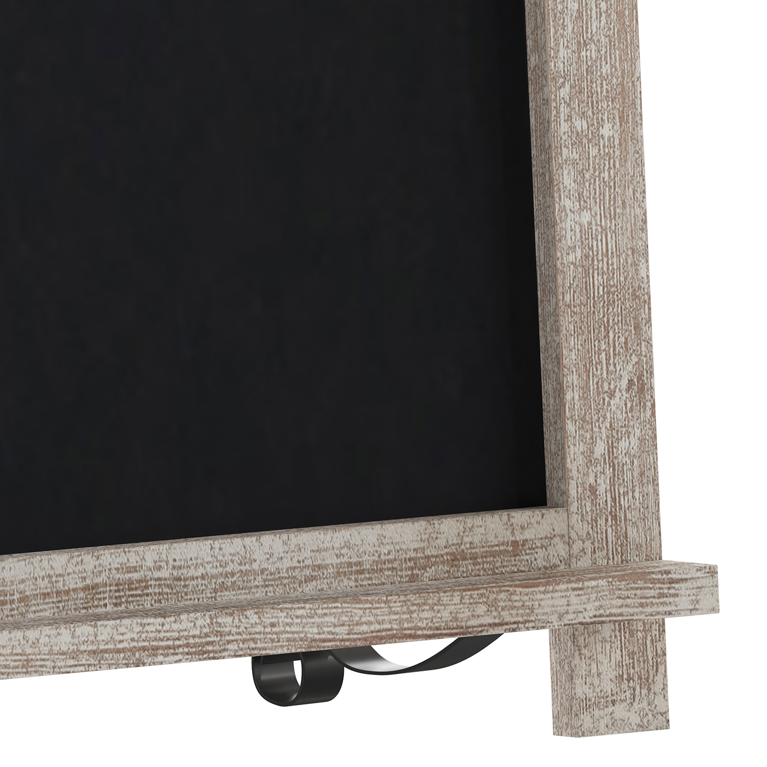 BLNK Canterbury Weathered Tabletop Magnetic Chalkboards with Metal Scrolled Legs Set of 10 - 12"W x 17"H