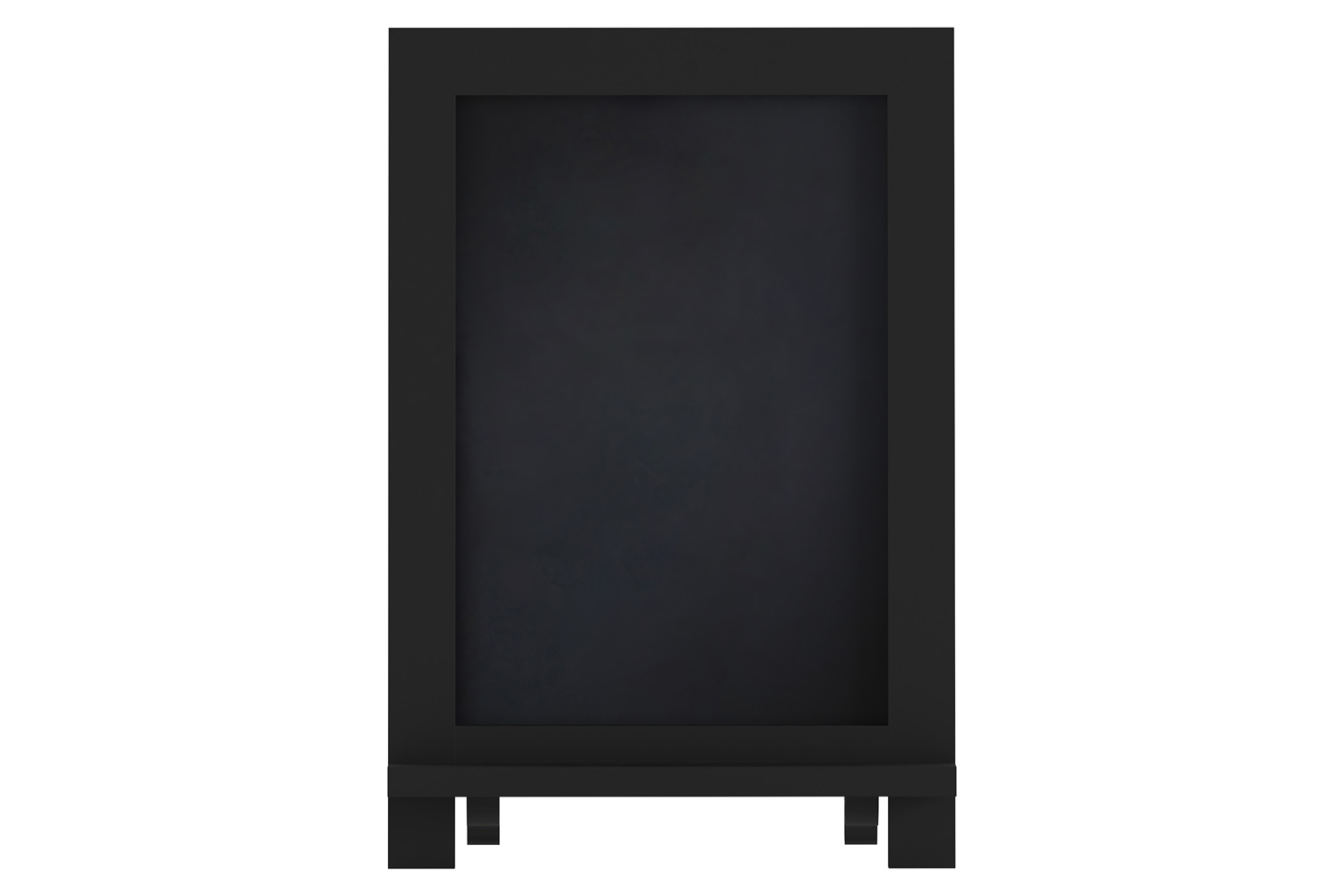 BLNK Canterbury Black Tabletop Magnetic Chalkboards with Metal Scrolled Legs Set of 10 - 9.5"W x 14"H