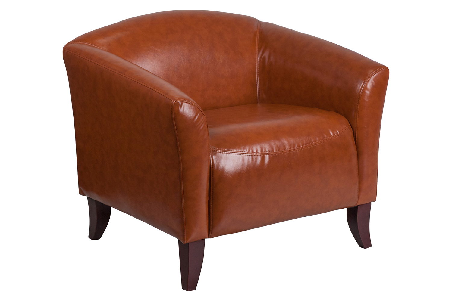 BLNK™ HERCULES Imperial Series LeatherSoft Chair - Cognac