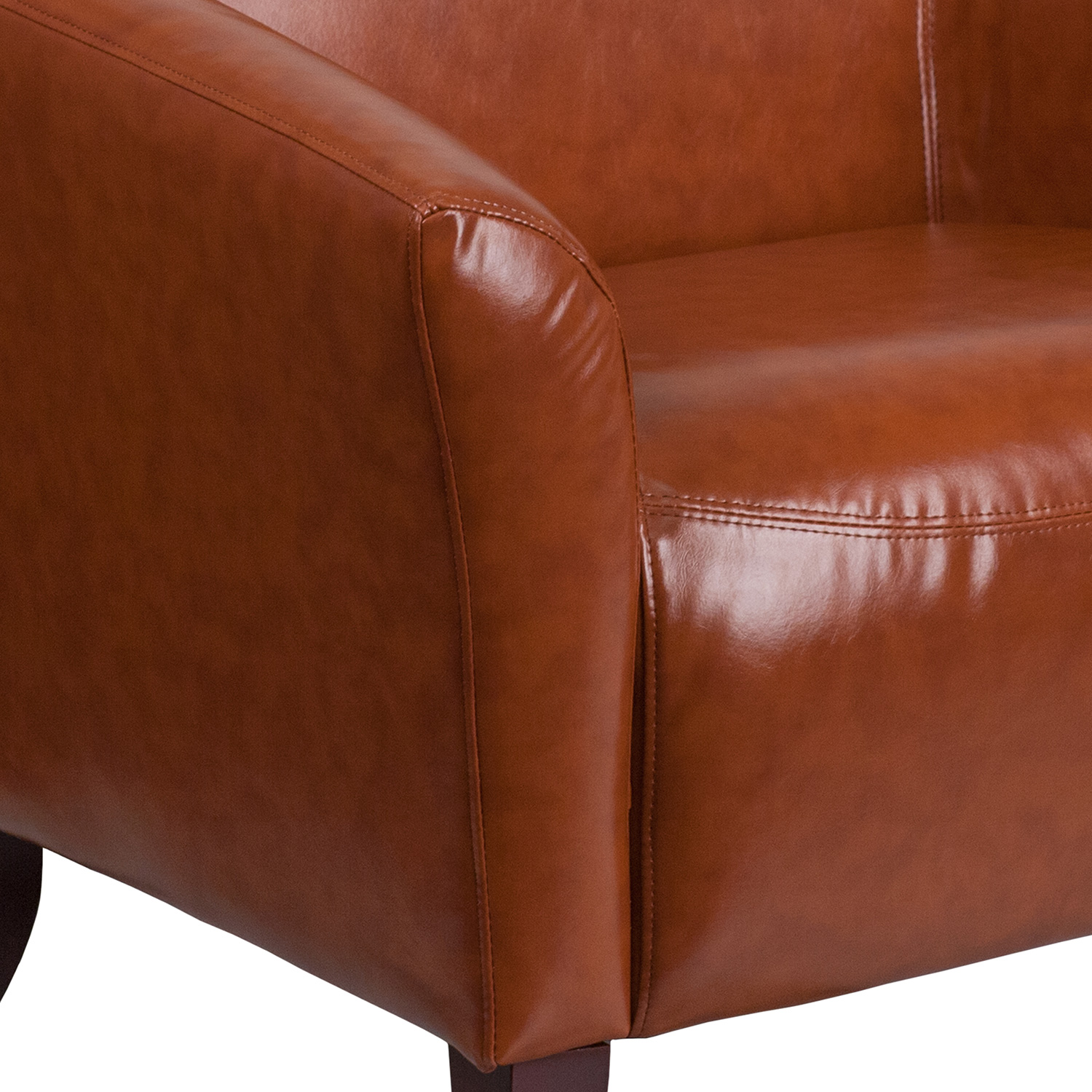 BLNK™ HERCULES Imperial Series LeatherSoft Chair - Cognac