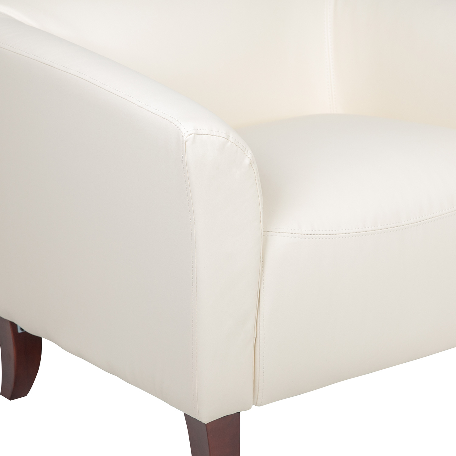 BLNK HERCULES Imperial Series LeatherSoft Chair - Ivory