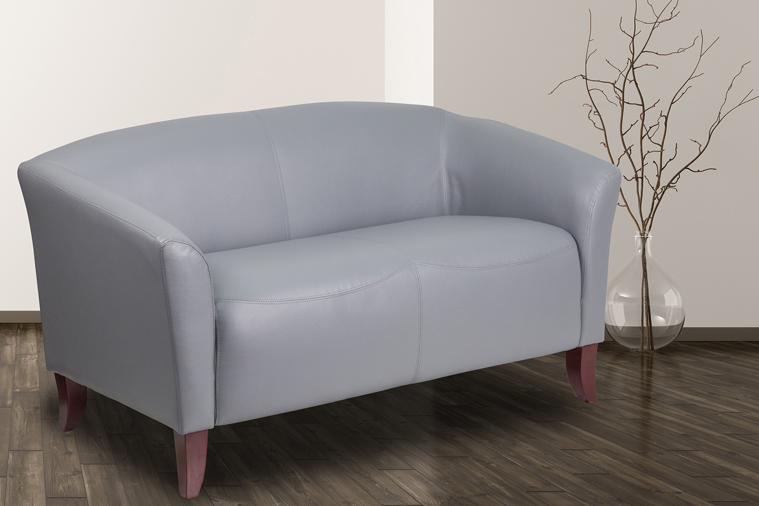 BLNK HERCULES Imperial Series LeatherSoft Loveseat