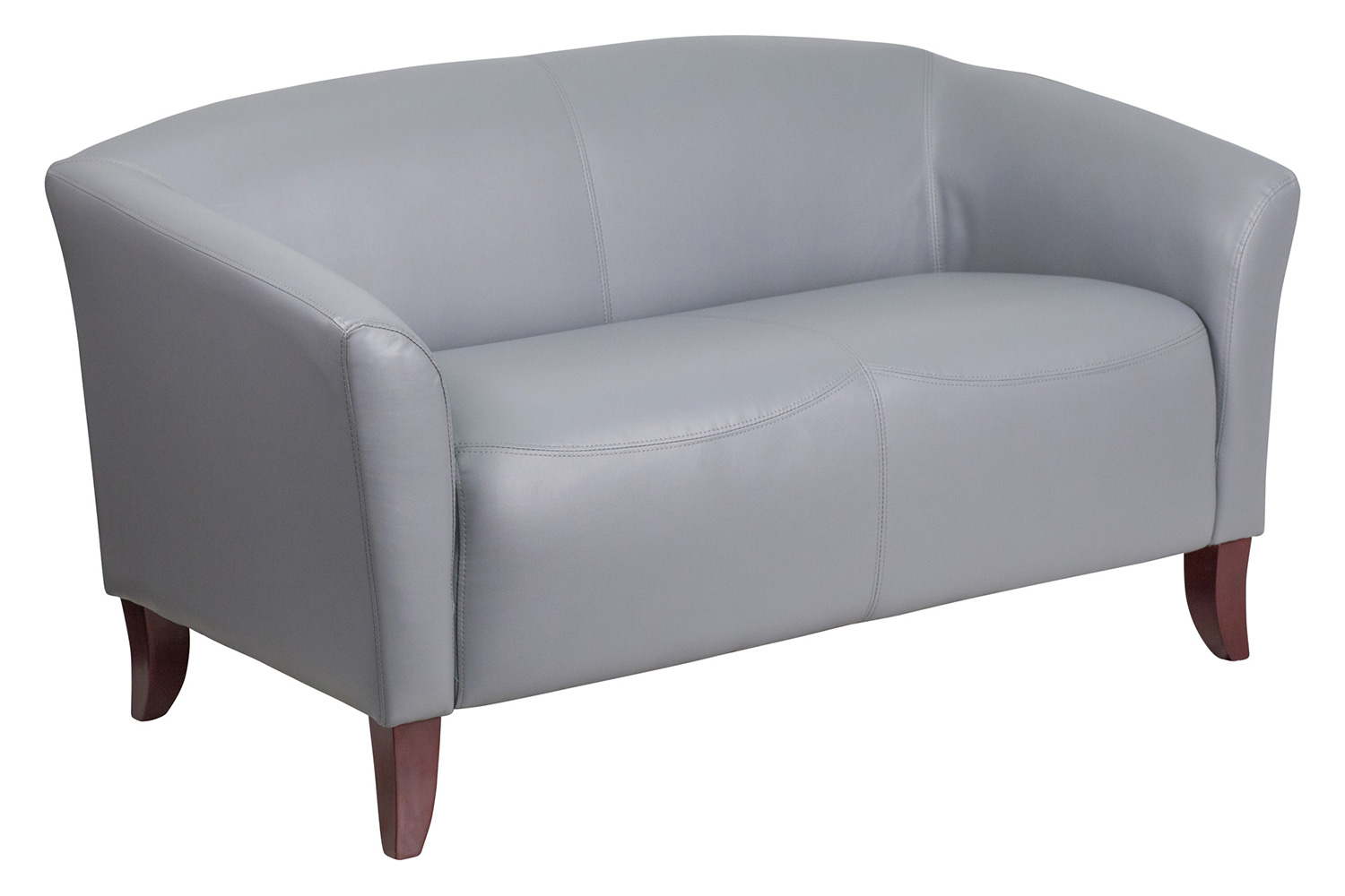 BLNK HERCULES Imperial Series LeatherSoft Loveseat - Gray