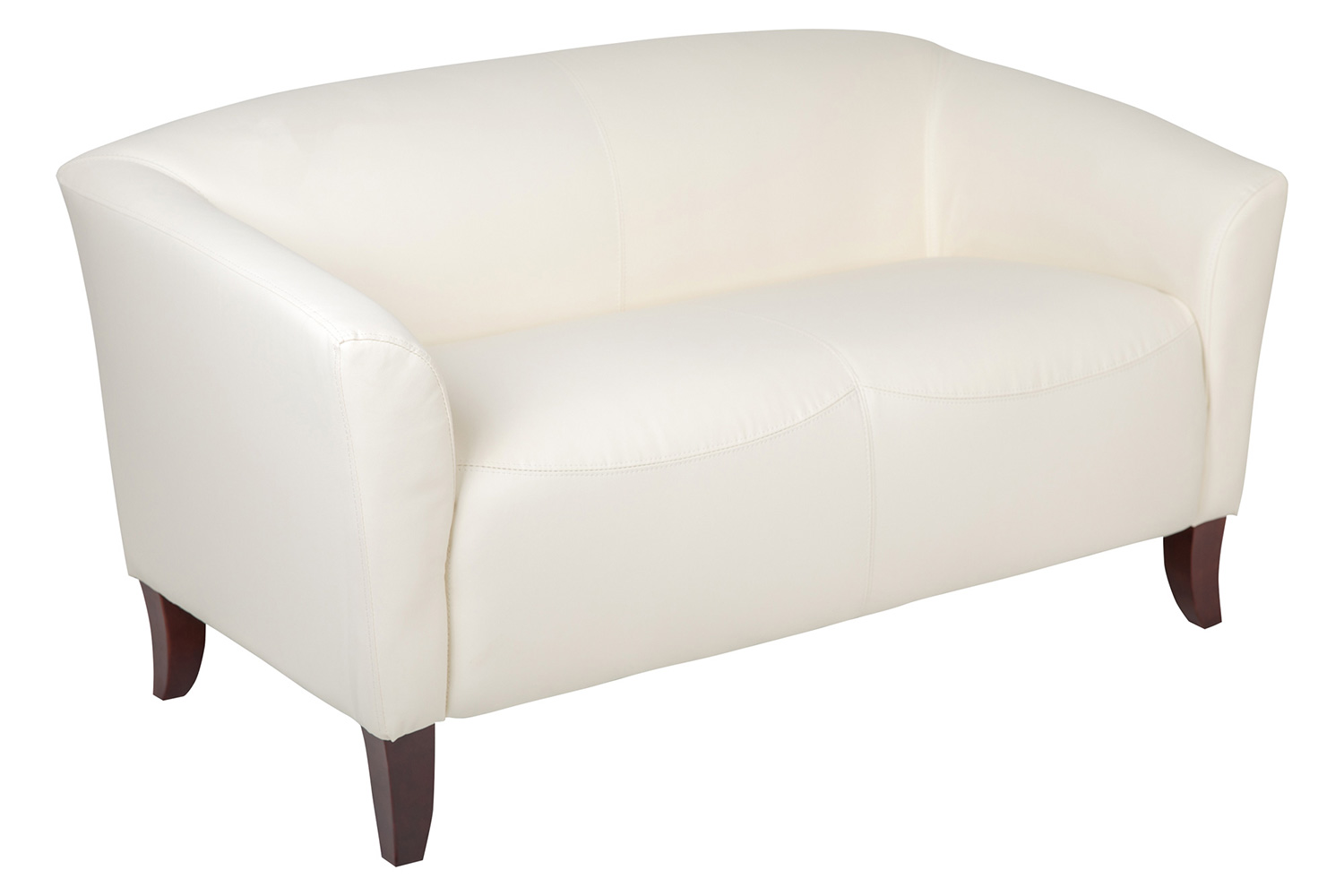 BLNK HERCULES Imperial Series LeatherSoft Loveseat - Ivory