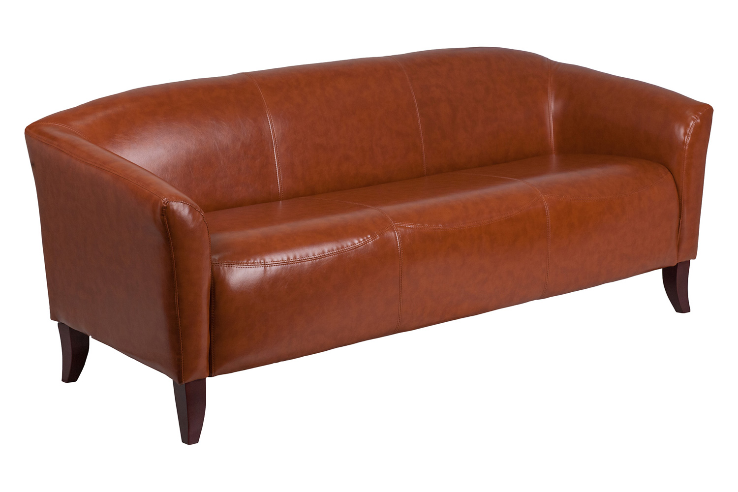 BLNK HERCULES Imperial Series LeatherSoft Sofa - Cognac