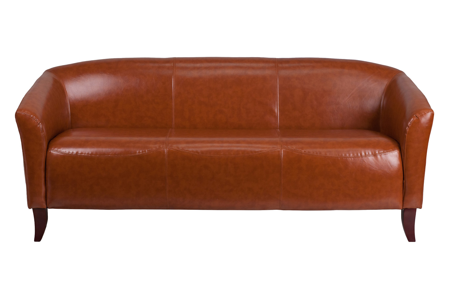 BLNK HERCULES Imperial Series LeatherSoft Sofa - Cognac