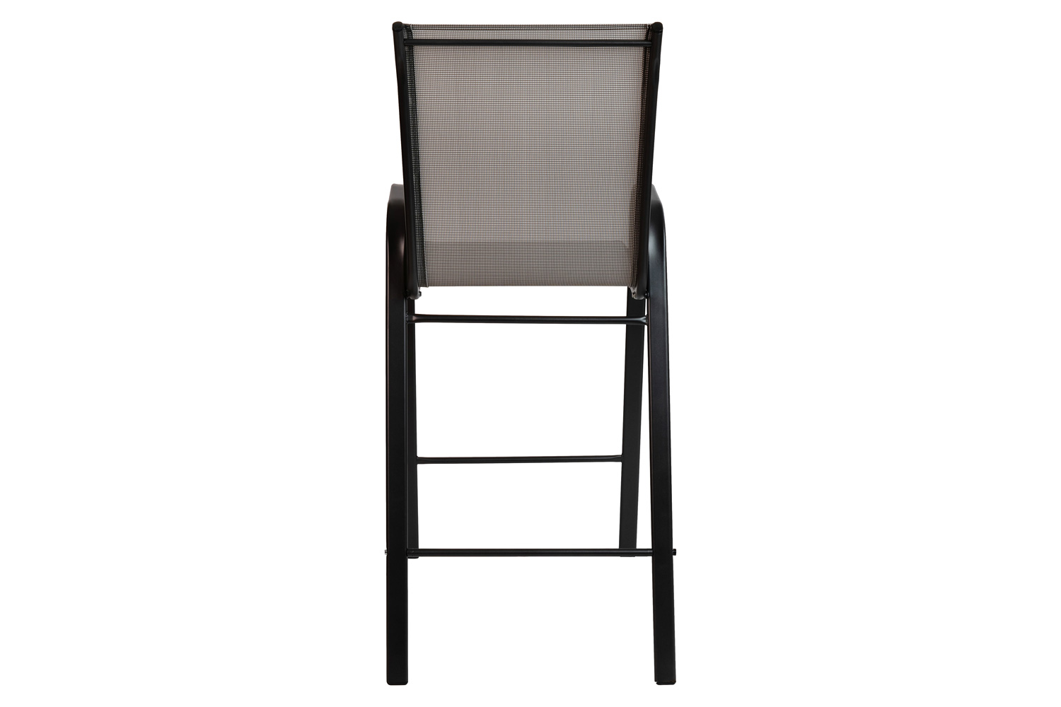 BLNK Brazos Outdoor Bar Stools with Flex Comfort Material and Metal Frame 2 Pack - Gray