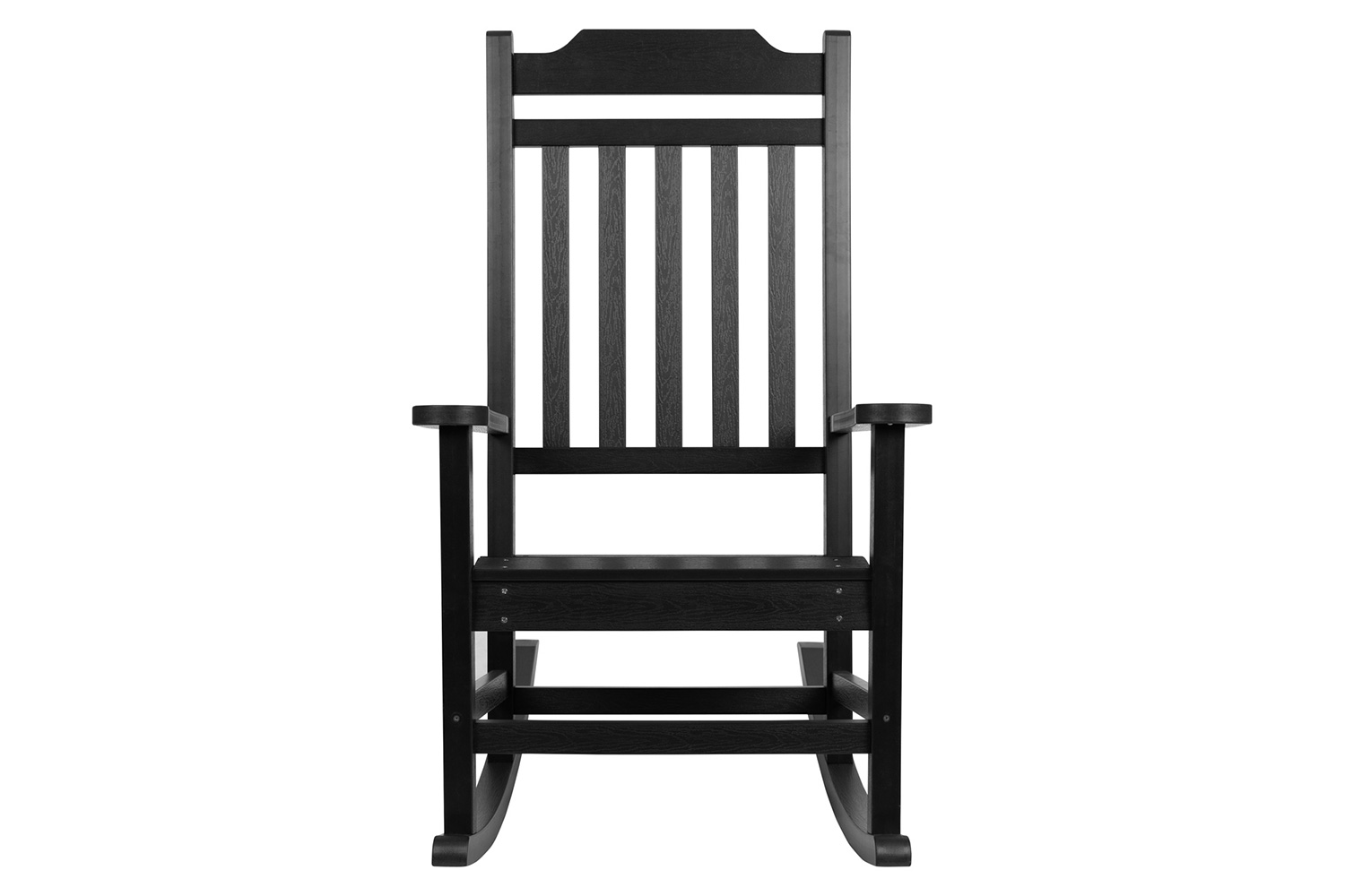 BLNK Winston All-Weather Faux Wood Rocking Chair Set of 2 - Black