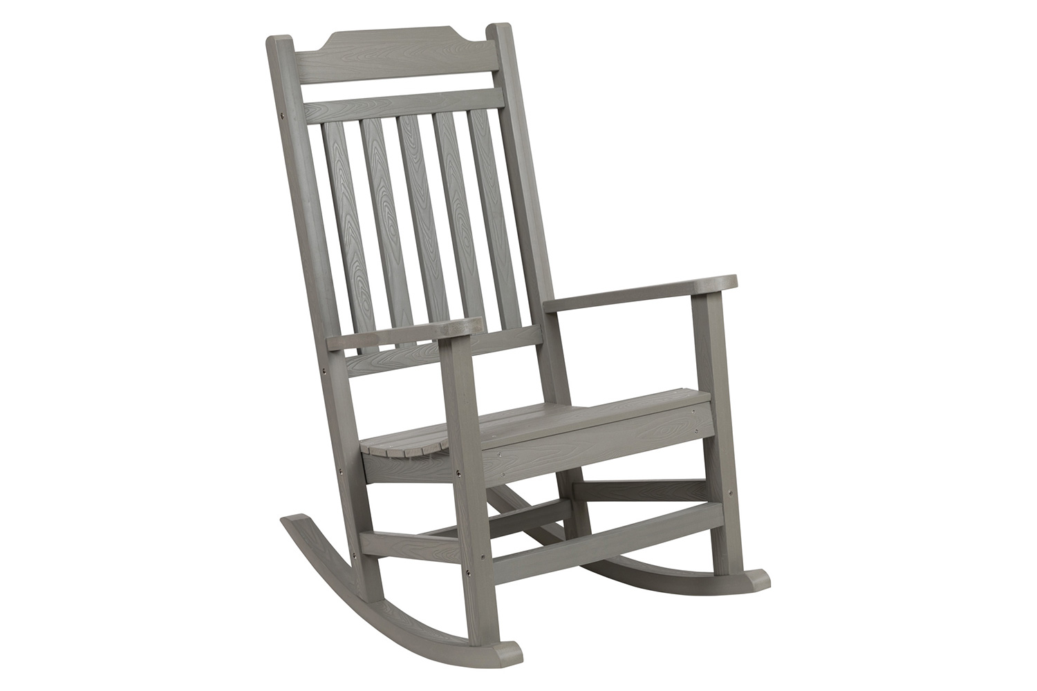 BLNK Winston All-Weather Faux Wood Rocking Chair Set of 2 - Gray