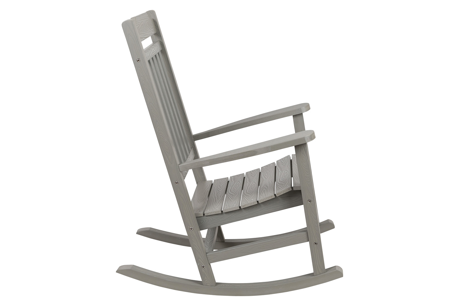 BLNK Winston All-Weather Faux Wood Rocking Chair Set of 2 - Gray