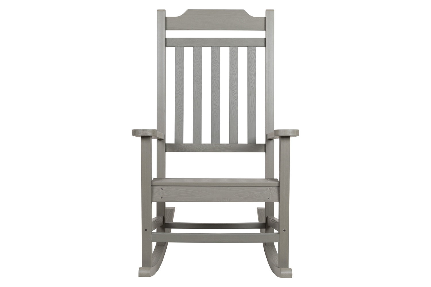 BLNK Winston All-Weather Faux Wood Rocking Chair Set of 2 - Gray