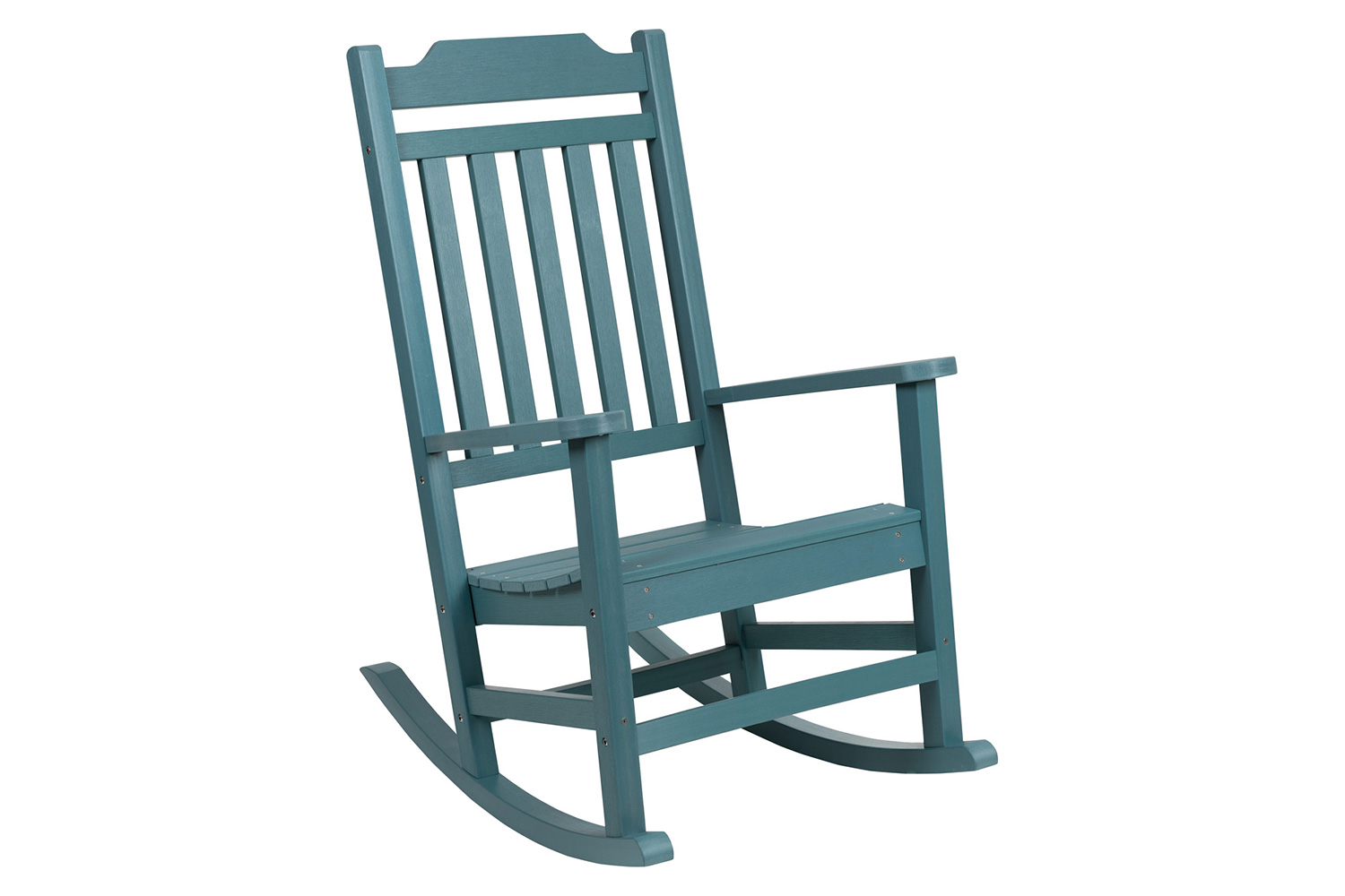 BLNK Winston All-Weather Faux Wood Rocking Chair Set of 2 - Teal