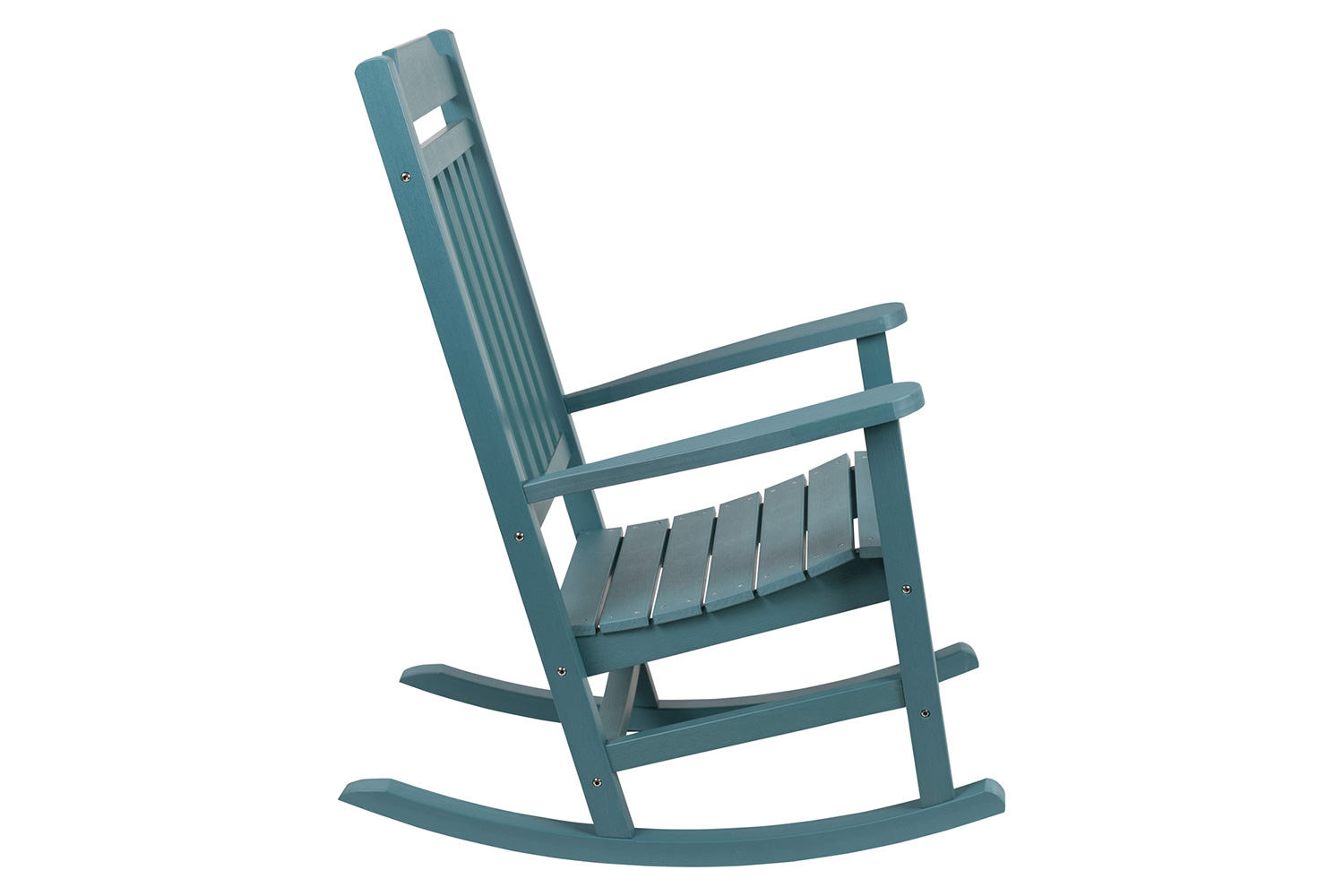 BLNK Winston All-Weather Faux Wood Rocking Chair Set of 2 - Teal