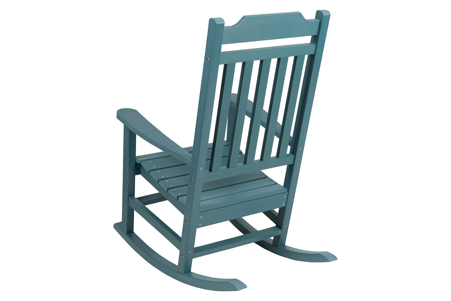 BLNK Winston All-Weather Faux Wood Rocking Chair Set of 2 - Teal