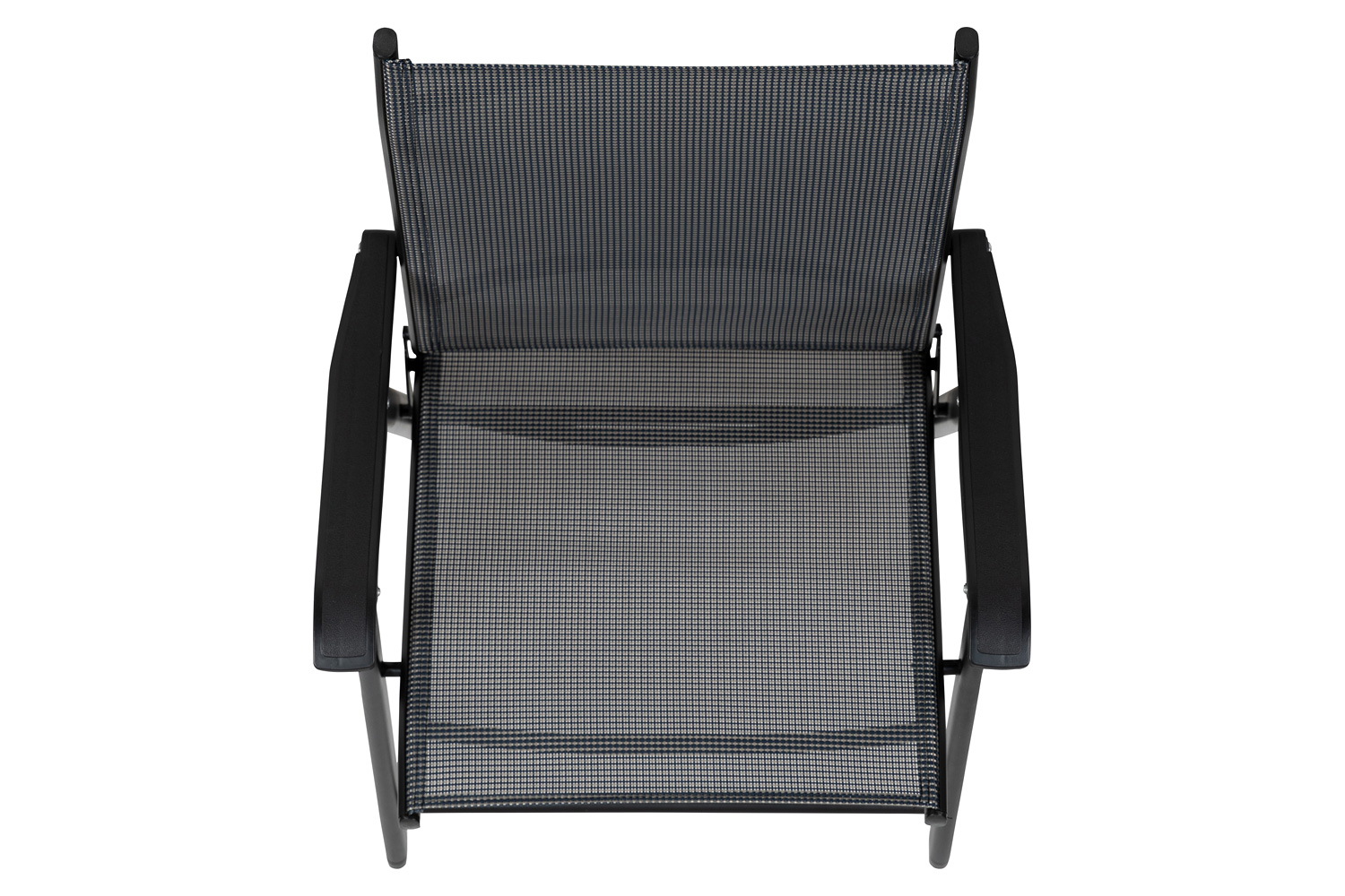 BLNK - Paladin Gray Outdoor Folding Patio Sling Chair with Black Frame (2 Pack)