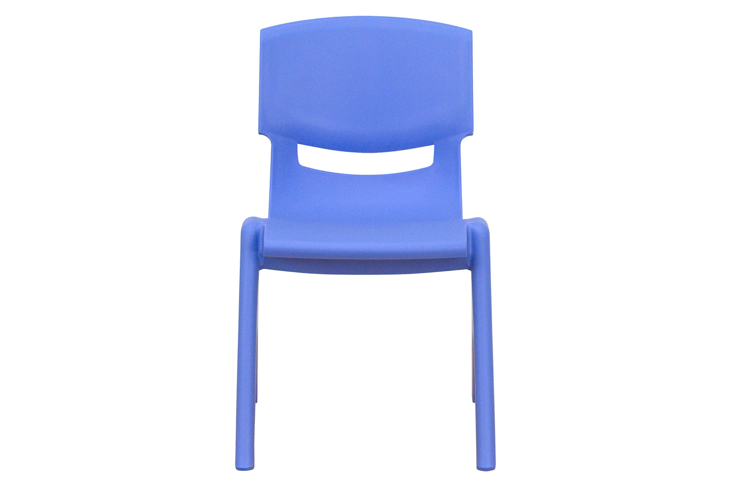 BLNK™ Whitney Plastic Stackable School Chair 2 Pack - Blue, 12"H Seat