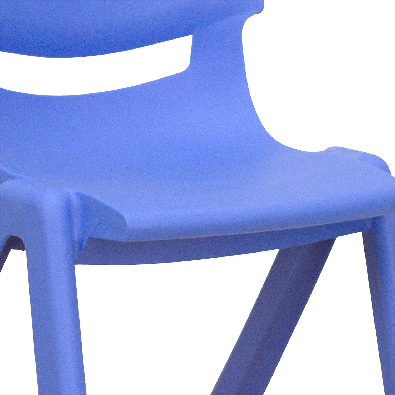 BLNK™ Whitney Plastic Stackable School Chair 2 Pack - Blue, 12"H Seat