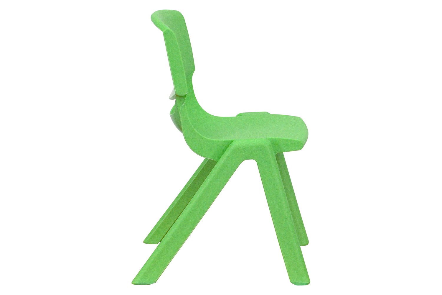 BLNK™ Whitney Plastic Stackable School Chair 2 Pack - Green, 12"H Seat