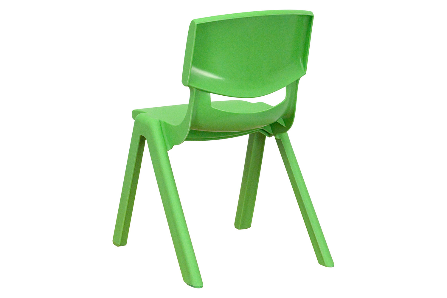 BLNK™ Whitney Plastic Stackable School Chair 2 Pack - Green, 12"H Seat