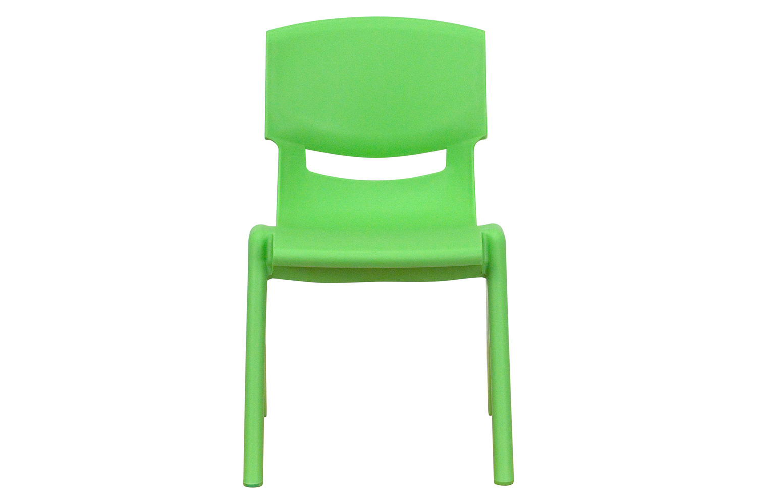 BLNK™ Whitney Plastic Stackable School Chair 2 Pack - Green, 12"H Seat