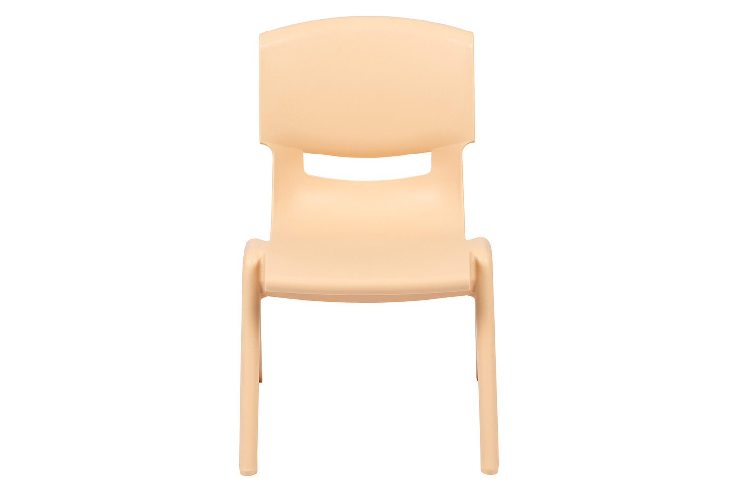 BLNK™ Whitney Plastic Stackable School Chair 2 Pack - Natural, 12"H Seat