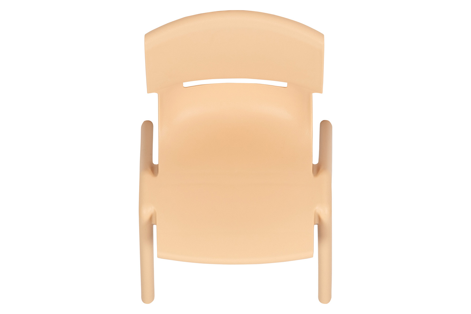 BLNK™ Whitney Plastic Stackable School Chair 2 Pack - Natural, 12"H Seat