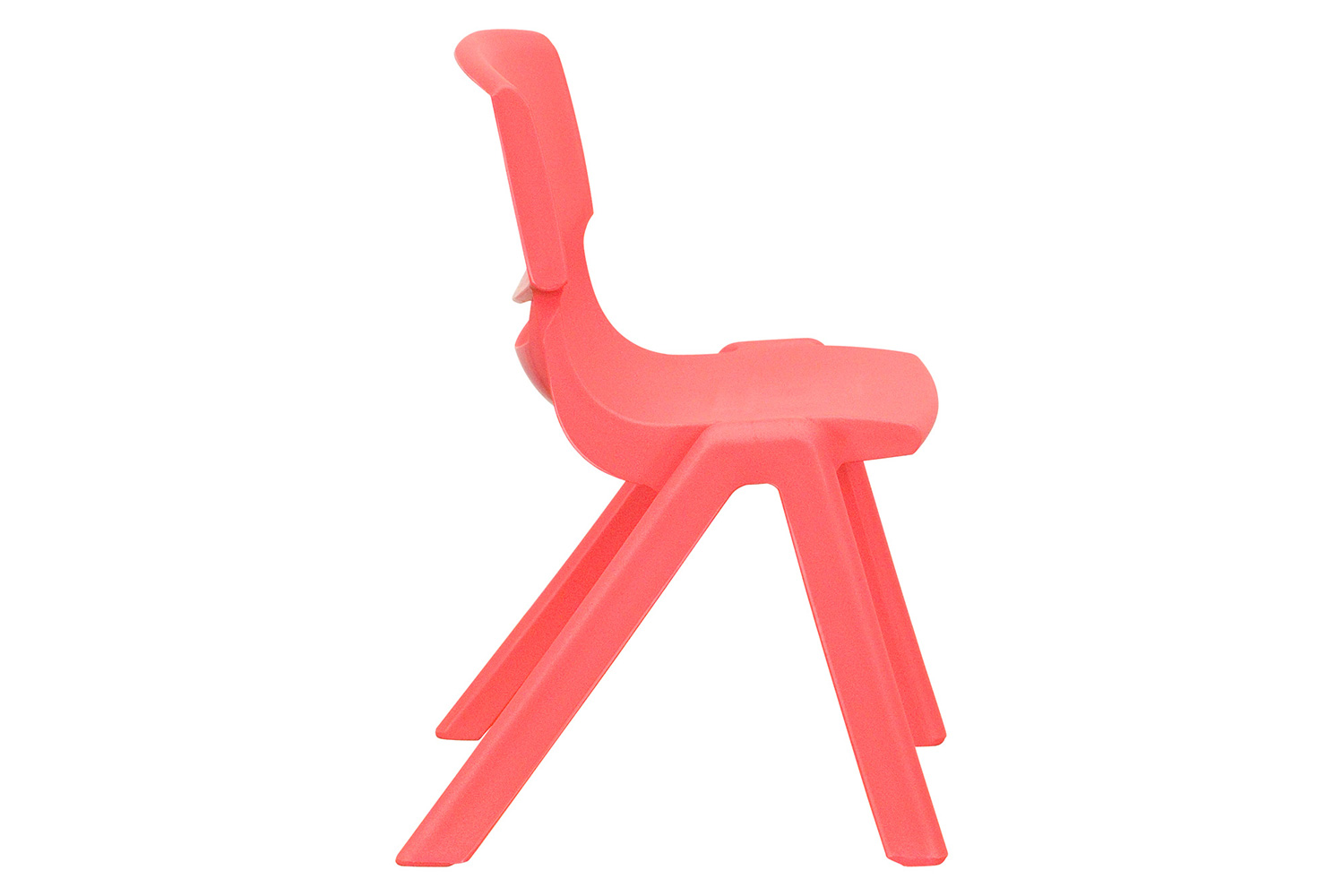 BLNK™ Whitney Plastic Stackable School Chair 2 Pack - Red, 12"H Seat