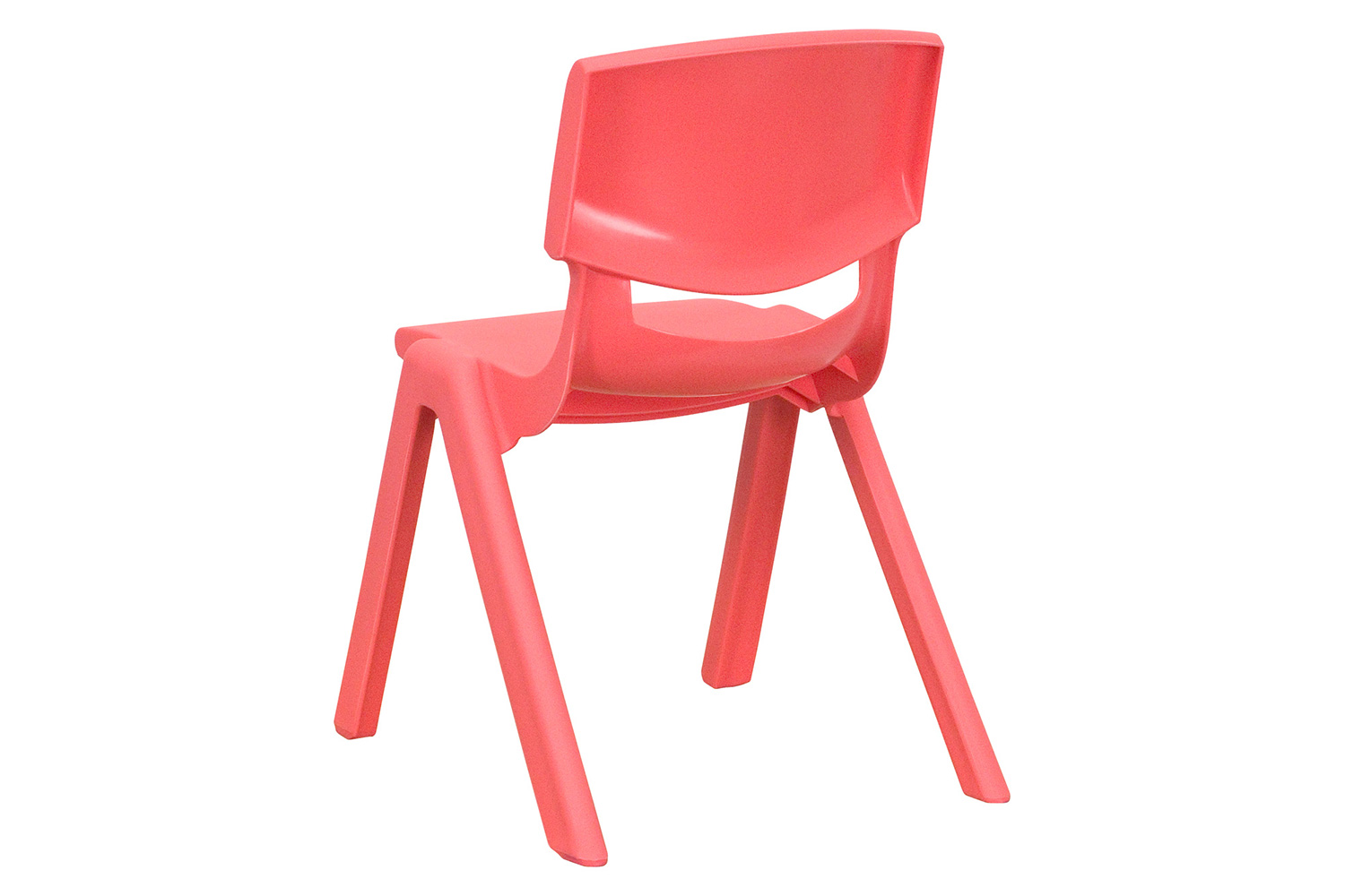 BLNK™ Whitney Plastic Stackable School Chair 2 Pack - Red, 12"H Seat