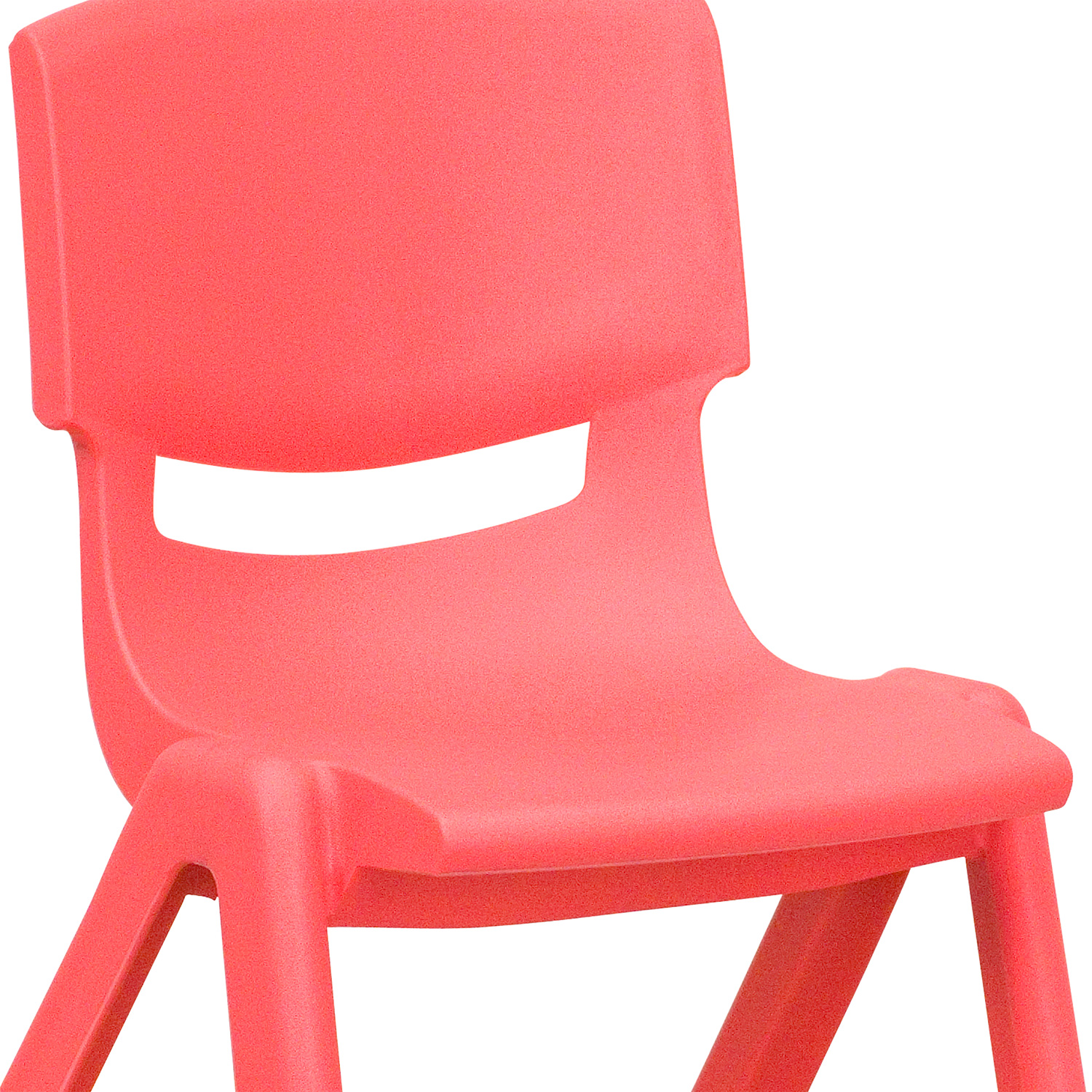 BLNK™ Whitney Plastic Stackable School Chair 2 Pack - Red, 12"H Seat