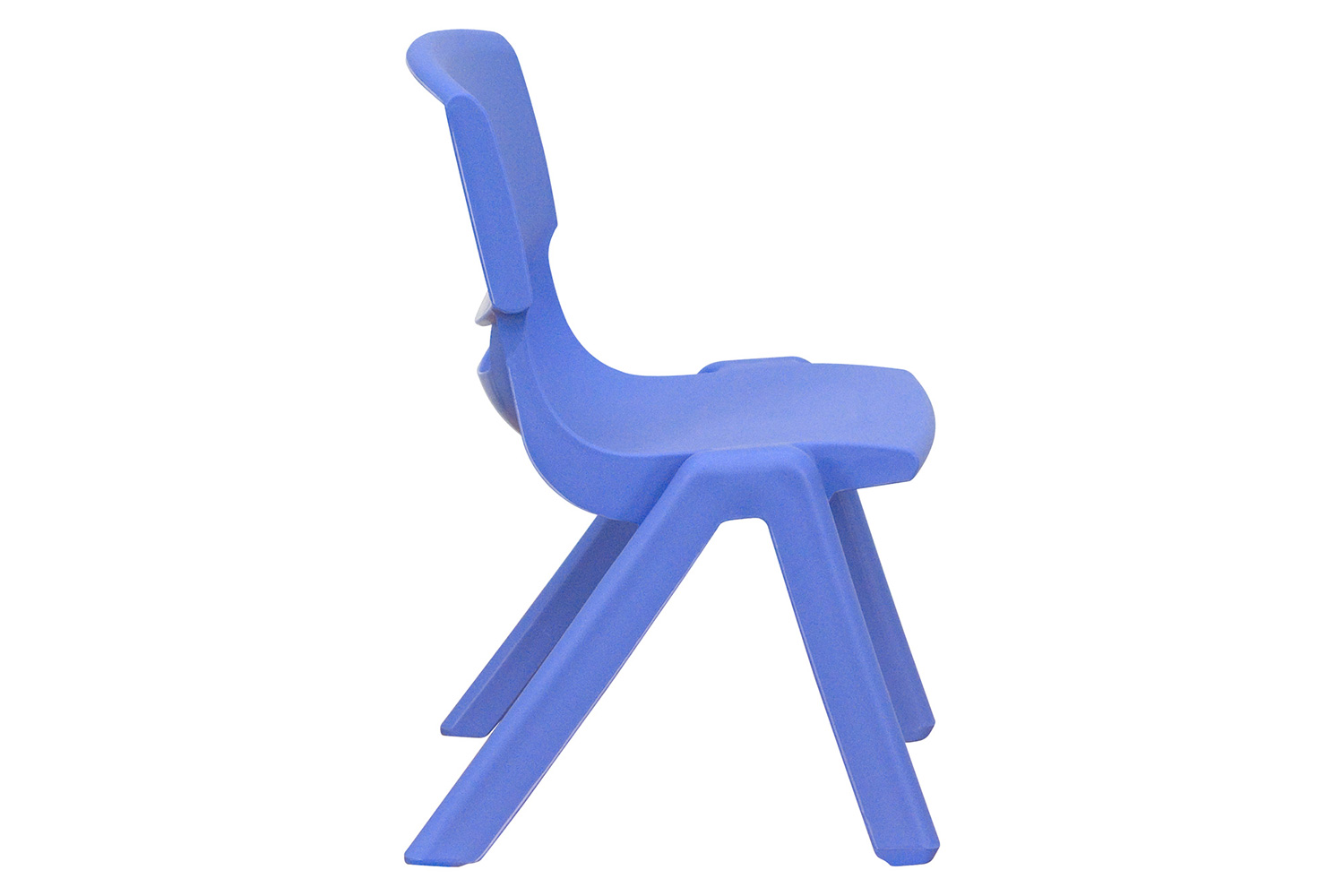 BLNK™ Whitney Plastic Stackable School Chair 2 Pack - Blue, 10.5"H Seat