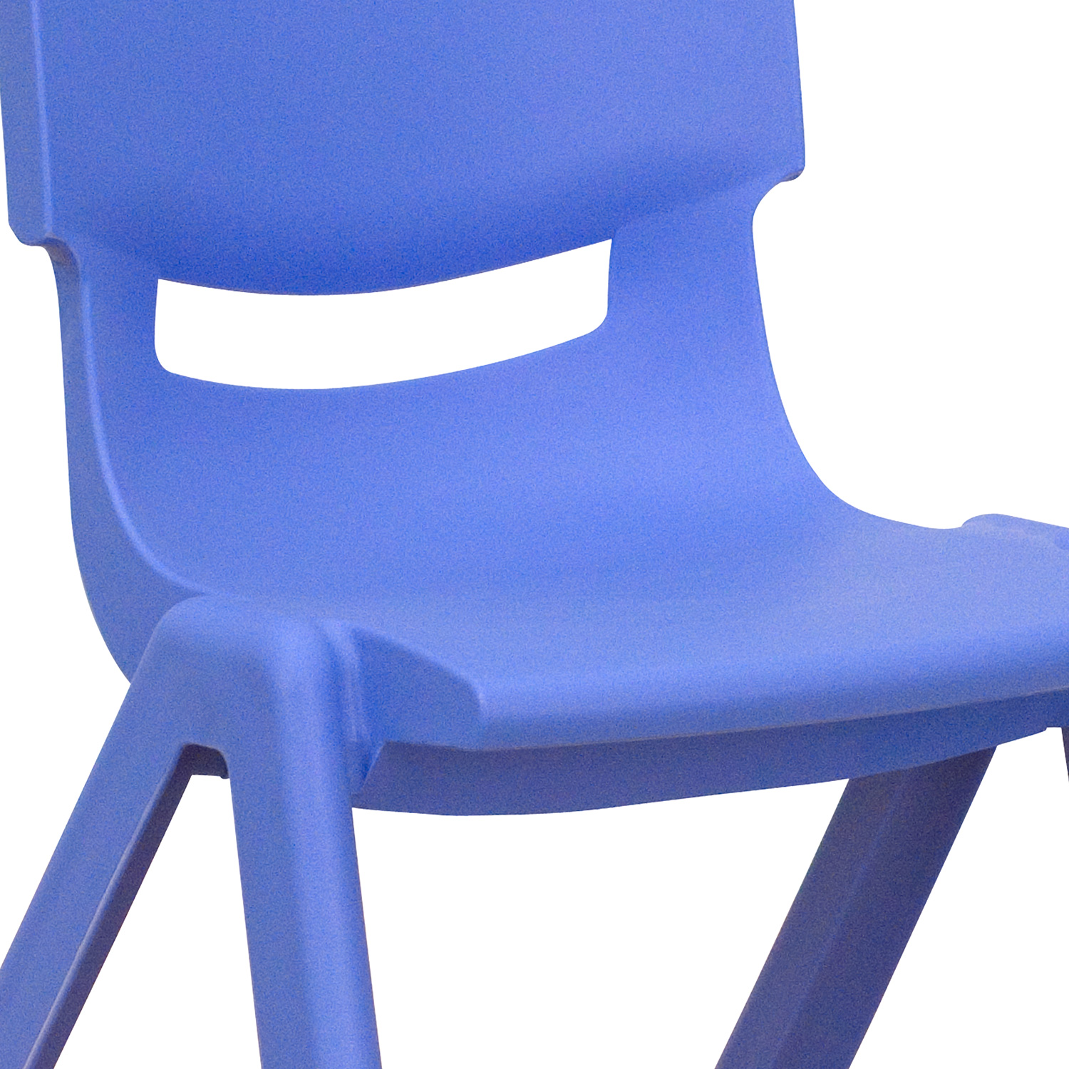 BLNK™ Whitney Plastic Stackable School Chair 2 Pack - Blue, 10.5"H Seat