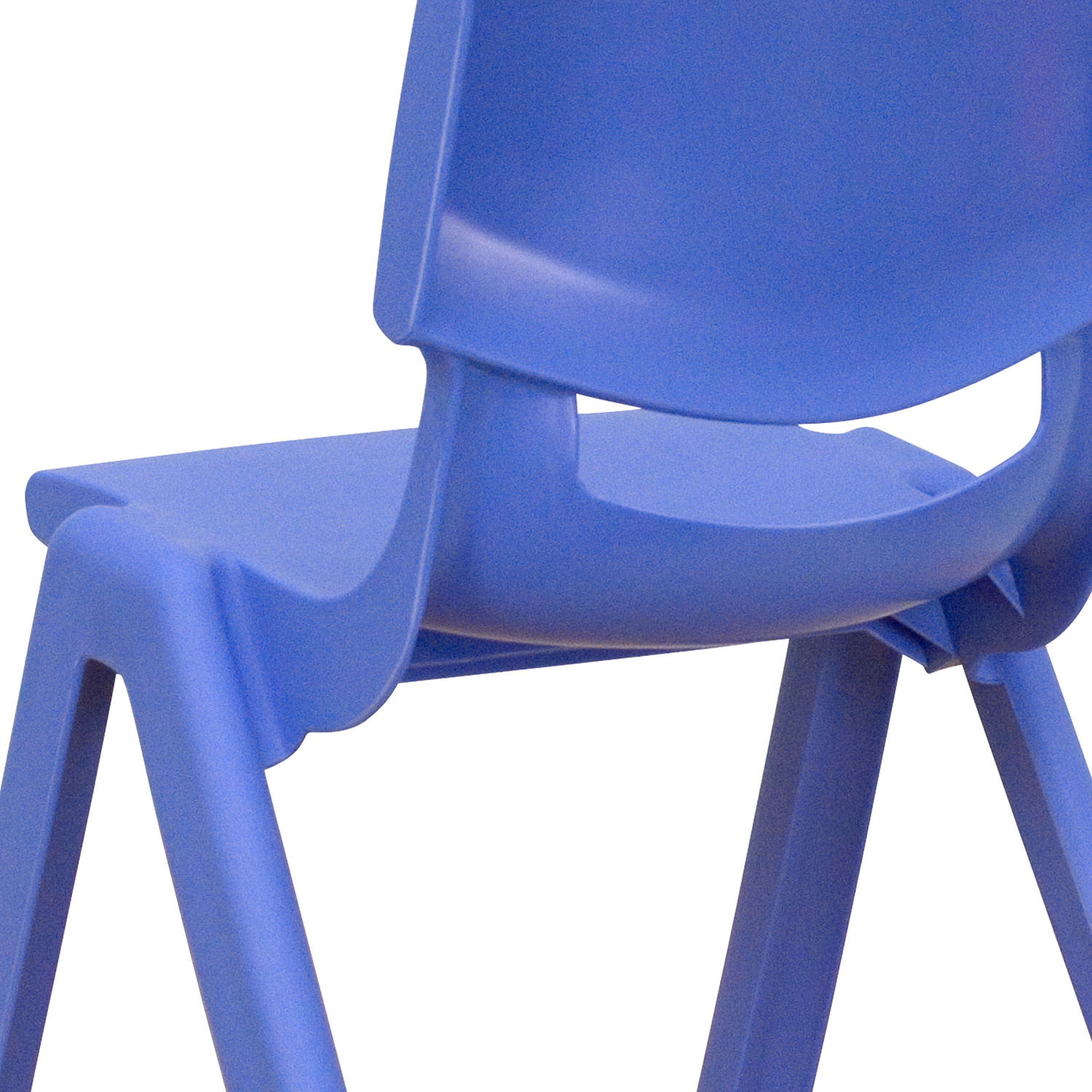 BLNK™ Whitney Plastic Stackable School Chair 2 Pack - Blue, 10.5"H Seat