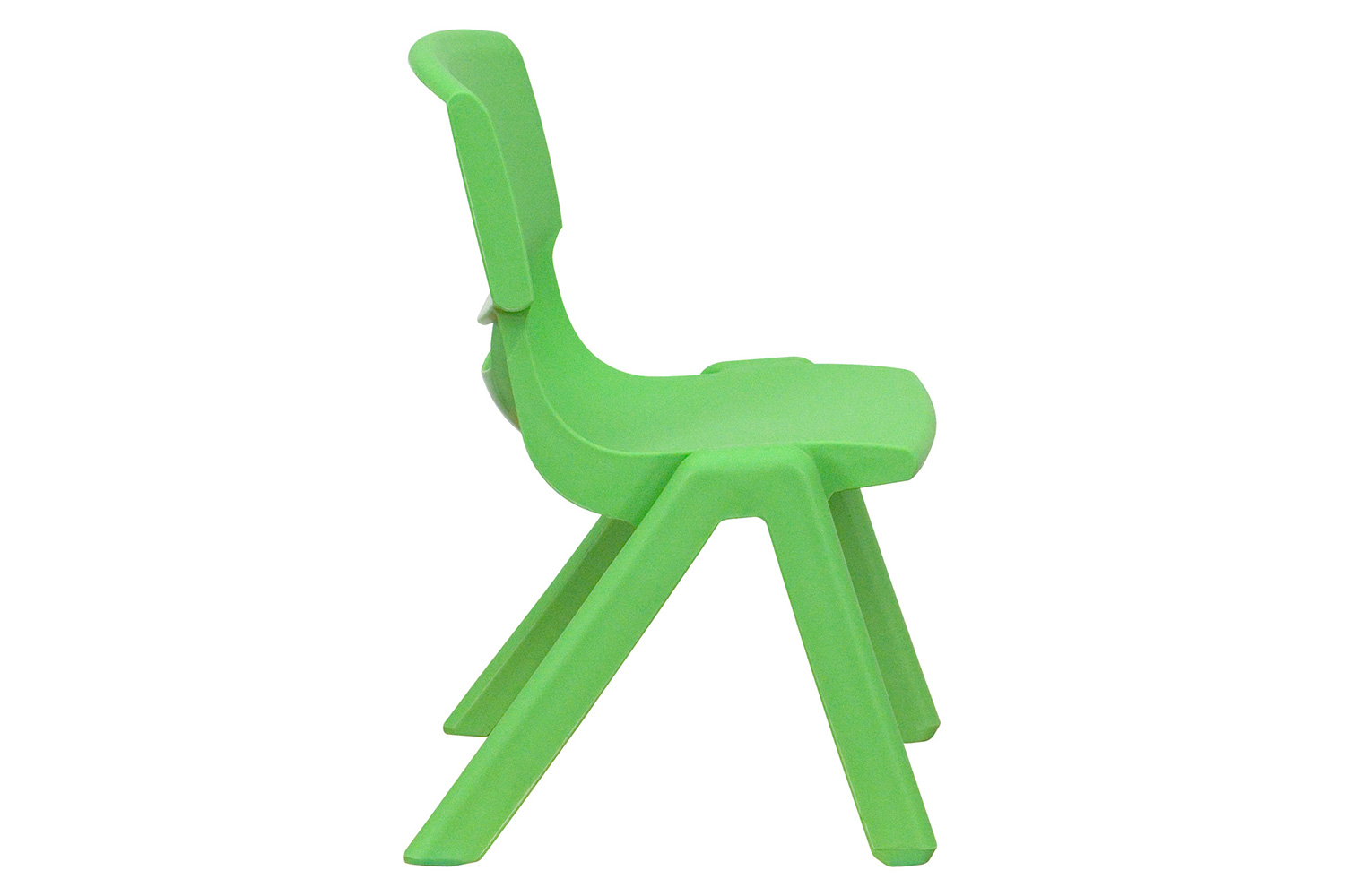 BLNK™ Whitney Plastic Stackable School Chair 2 Pack - Green, 10.5"H Seat