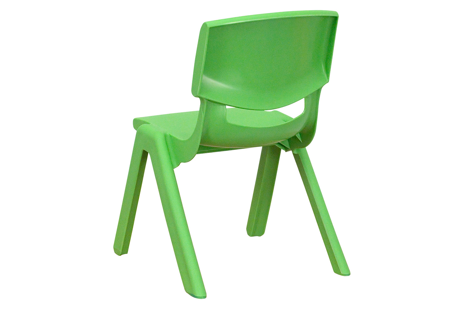 BLNK™ Whitney Plastic Stackable School Chair 2 Pack - Green, 10.5"H Seat