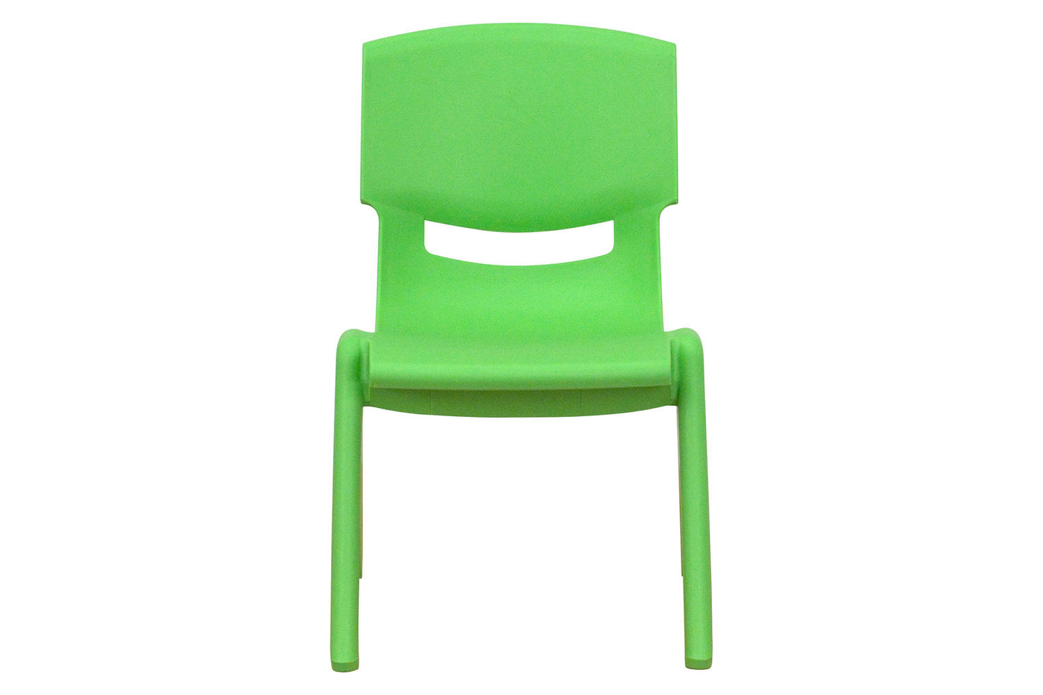 BLNK™ Whitney Plastic Stackable School Chair 2 Pack - Green, 10.5"H Seat